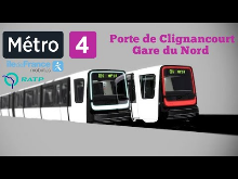 Porte de Clignancourt Frankreich Paris Metro4